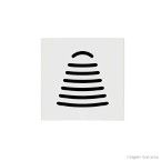 Campainha Cigarra 2 módulos bivolt Siena branco Alumbra