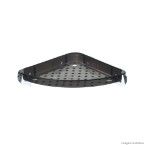 Cantoneira para pia com ventosas cristal preta Arthi