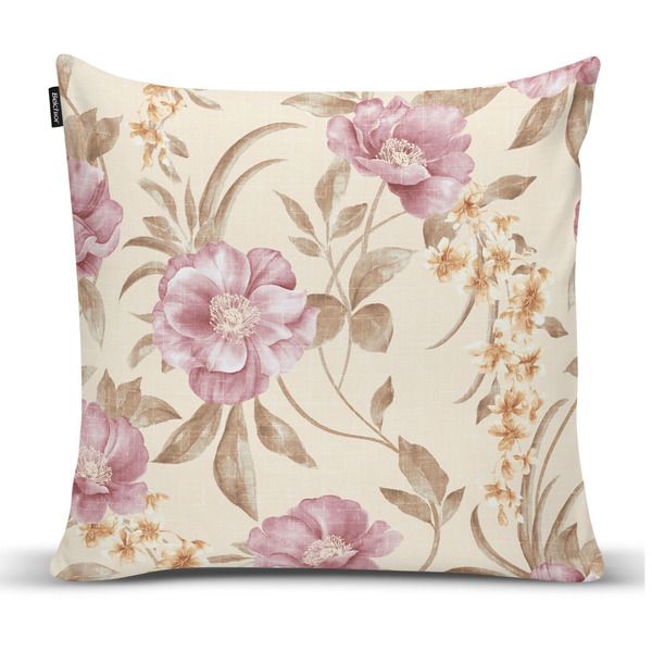 Capa de Almofada Susi Floral Bege 43x43cm