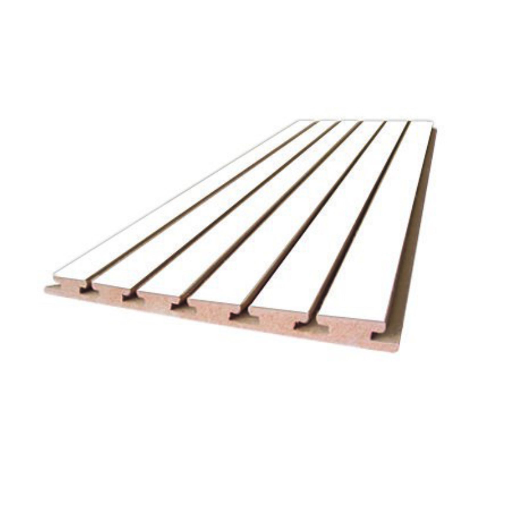 Chapa de Madeira MDF Texturizado Branca Revestido 2440x1220x18mm