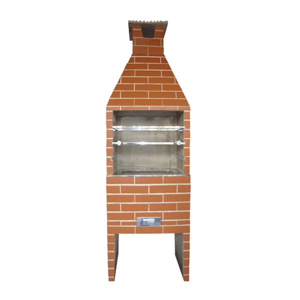 Churrasqueira Pré-Moldada Concreto Refratário Ouro Extra Grande 85cm Concrex