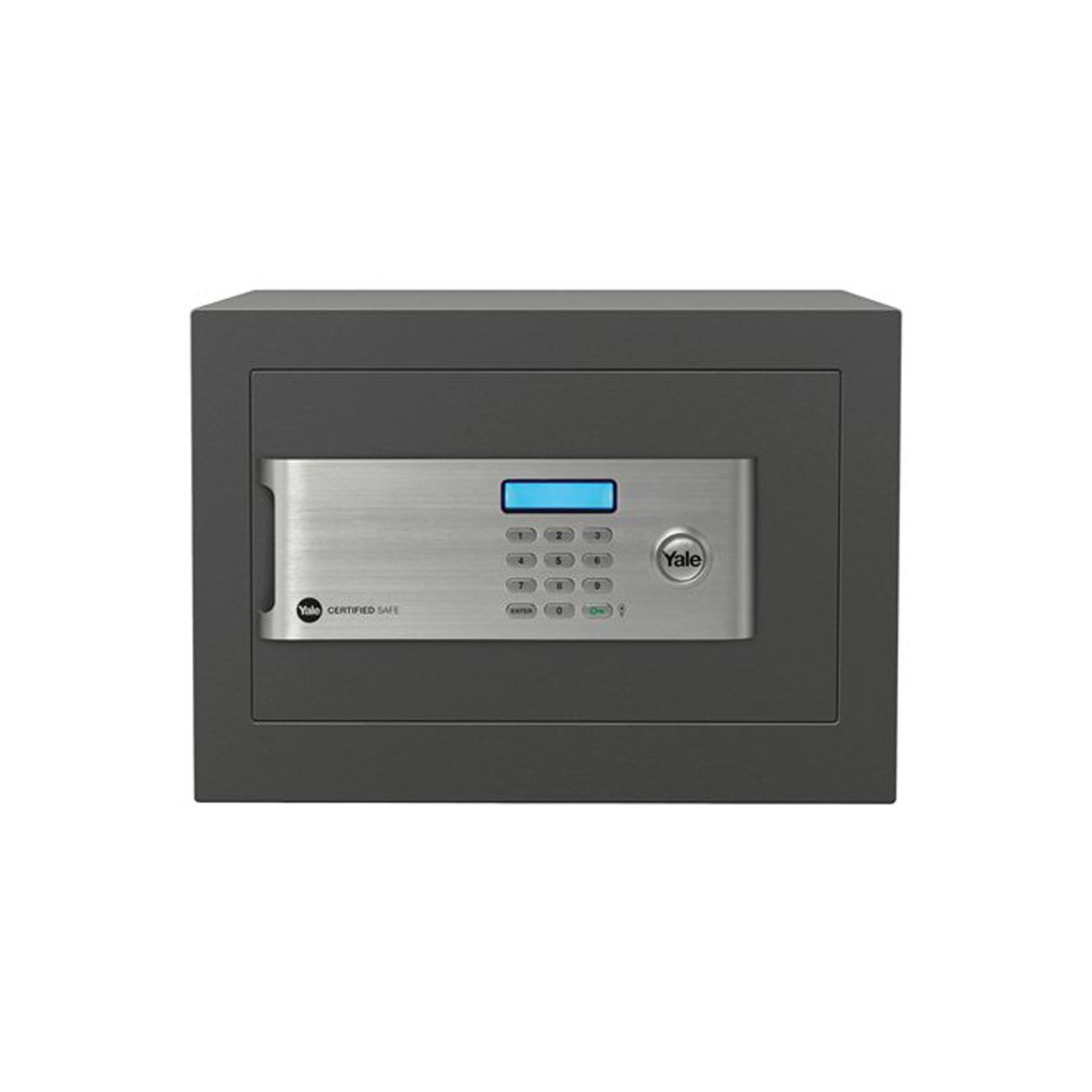 Cofre Senha Display LCD Aço 250x350x300mm Yale