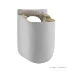 Coluna para lavatório suspensa Luna branca Icasa