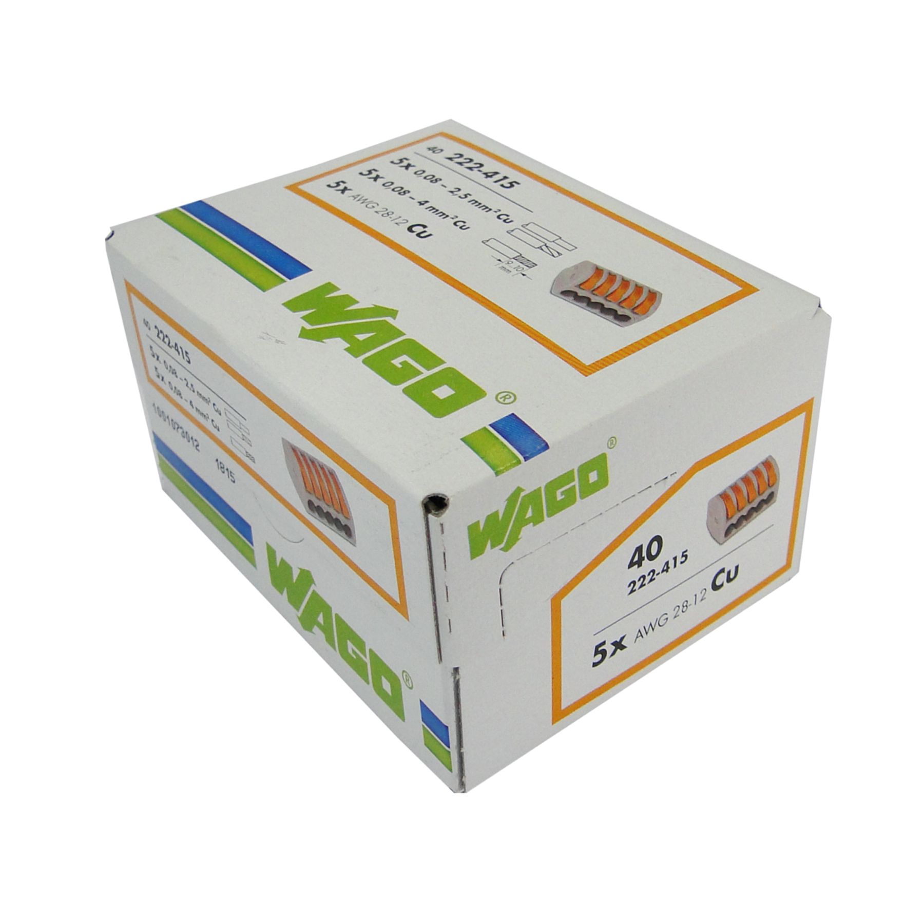 Conector Automático Pentapolar Nylon mm Cinza Wago