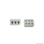 Conector tripolar de porcelana 30A 250V Kit-Flex