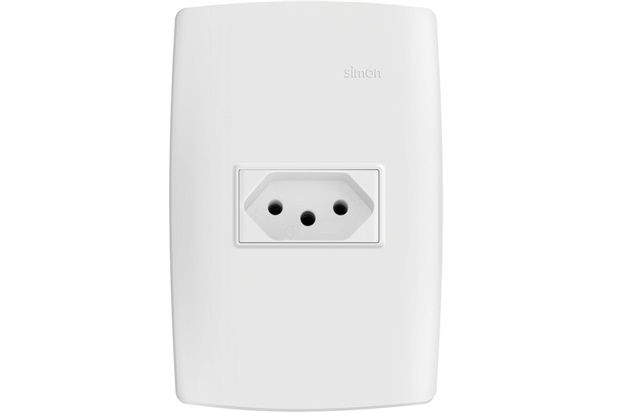 Conjunto 1 Tomada Horizontal Padrão Brasileiro 20a 250v Branco S30