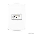 Conjunto Bianco Pró 4x2 tomada 2P T 20A 85130 branco Alumbra