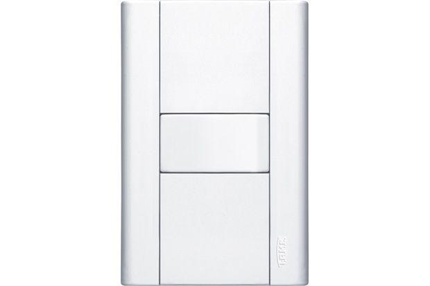 Conjunto de 1 Interruptor Simples com Placa Modulare Branco 10a 250v