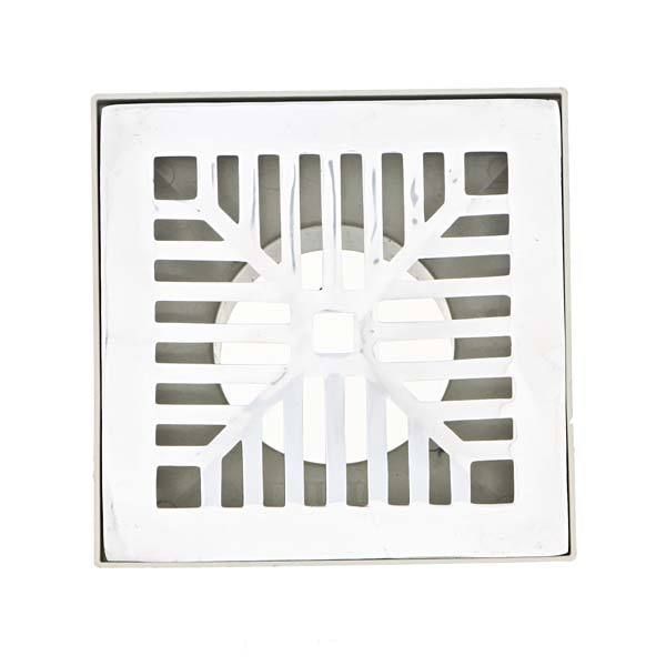 Conjunto de Caixa e Grelha Alumínio Polido 18x18cm Costa Navarro