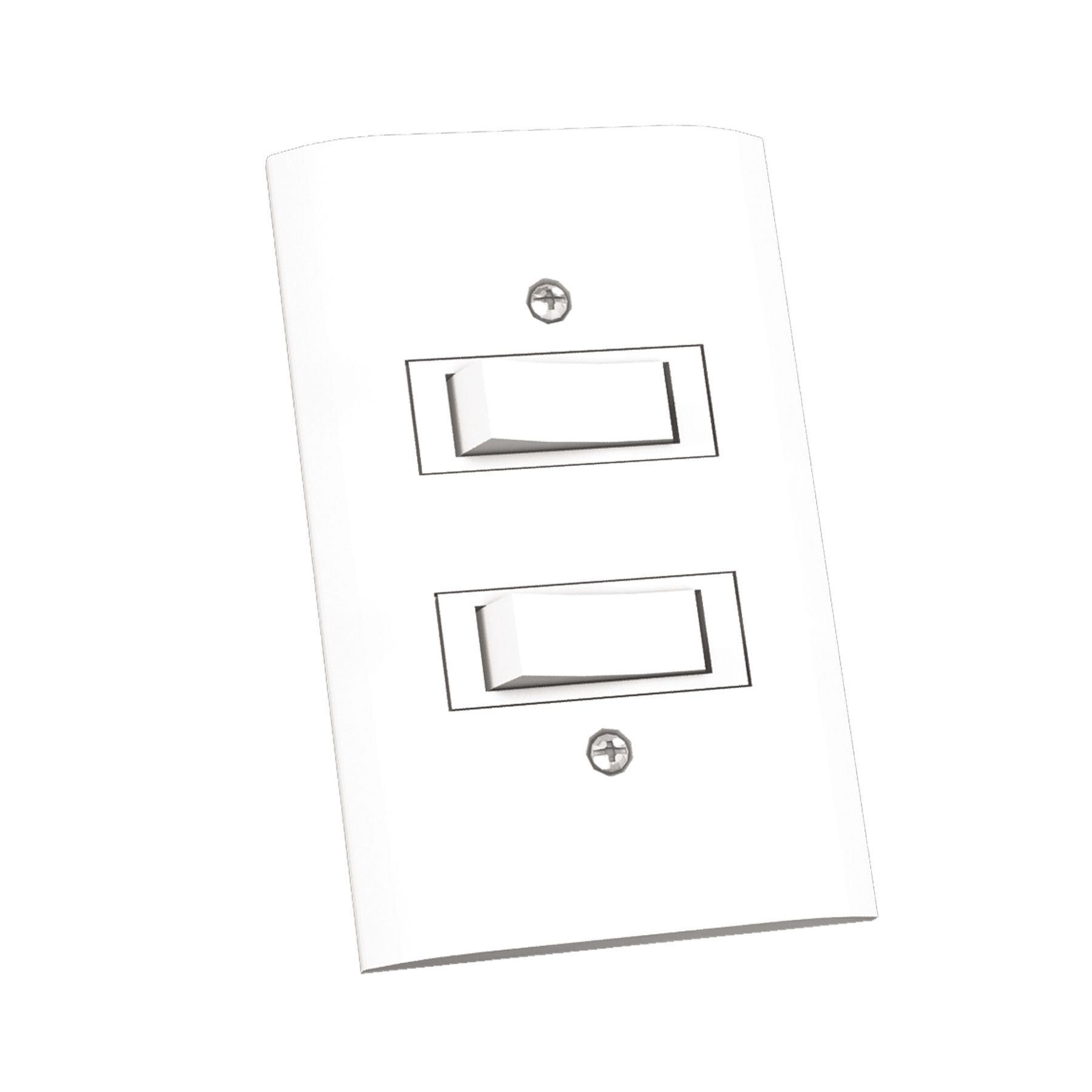 Conjunto de Interruptor Energia 10A Branco Dunas Romazi