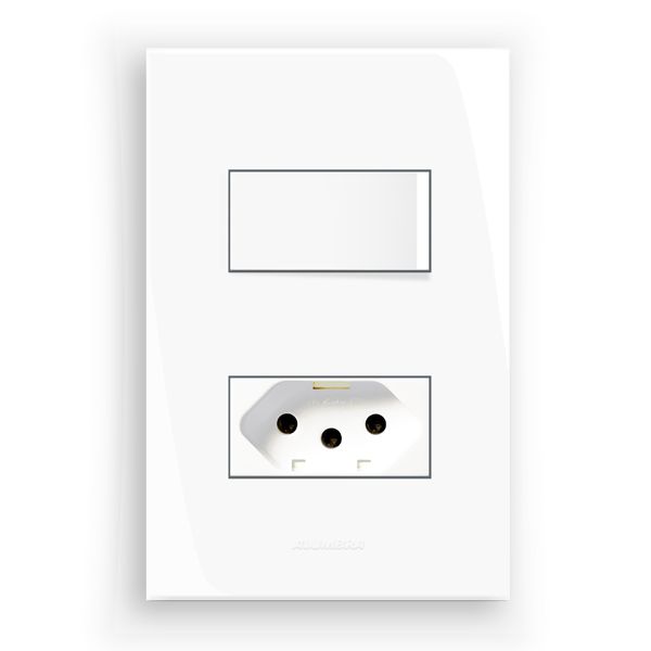 Conjunto de Interruptor Paralelo 10A Branco InovaPro Alumbra