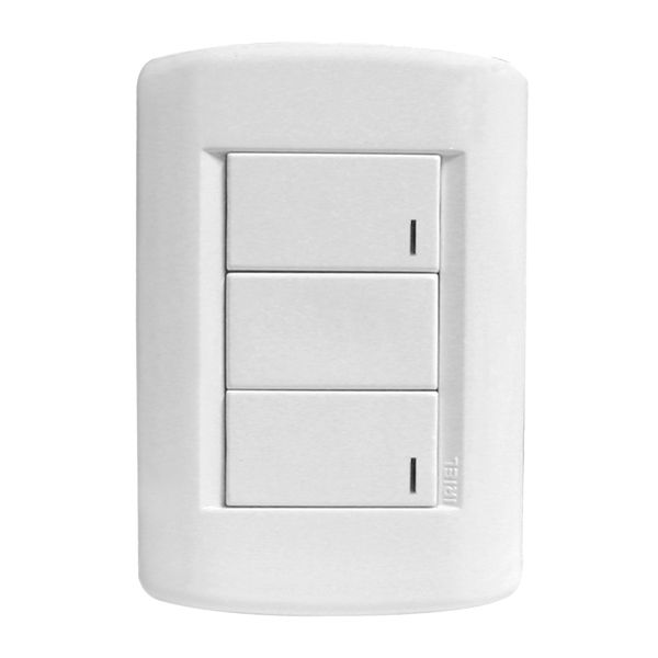 Conjunto de Interruptor Simples 10A Branco Talari Iriel