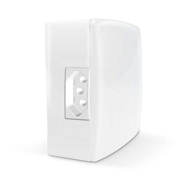 Conjunto de Tomada Proteção Elétrica 10A Branco Smart Tec Alumbra