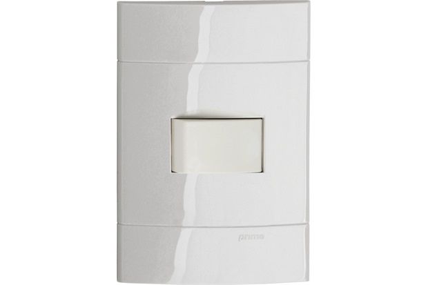 Conjunto Interruptor Branco Decor Bivolt 250v