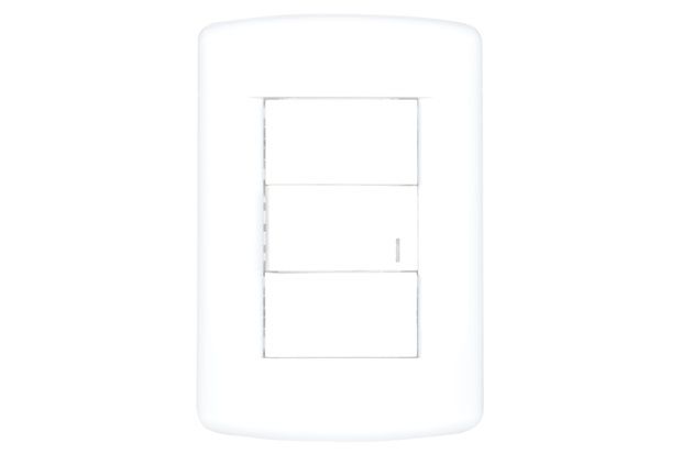Conjunto Interruptor Simples Talari Branco 880001