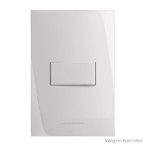 Conjunto montado de interruptor 4x2 simples com placa branco Inova Alumbra