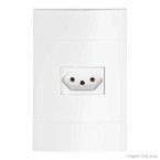 Conjunto montado de tomada 10A com placa Lunare Schneider