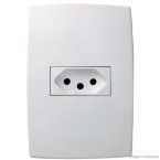 Conjunto montado de tomada horizontal 20A Pialplus Pial