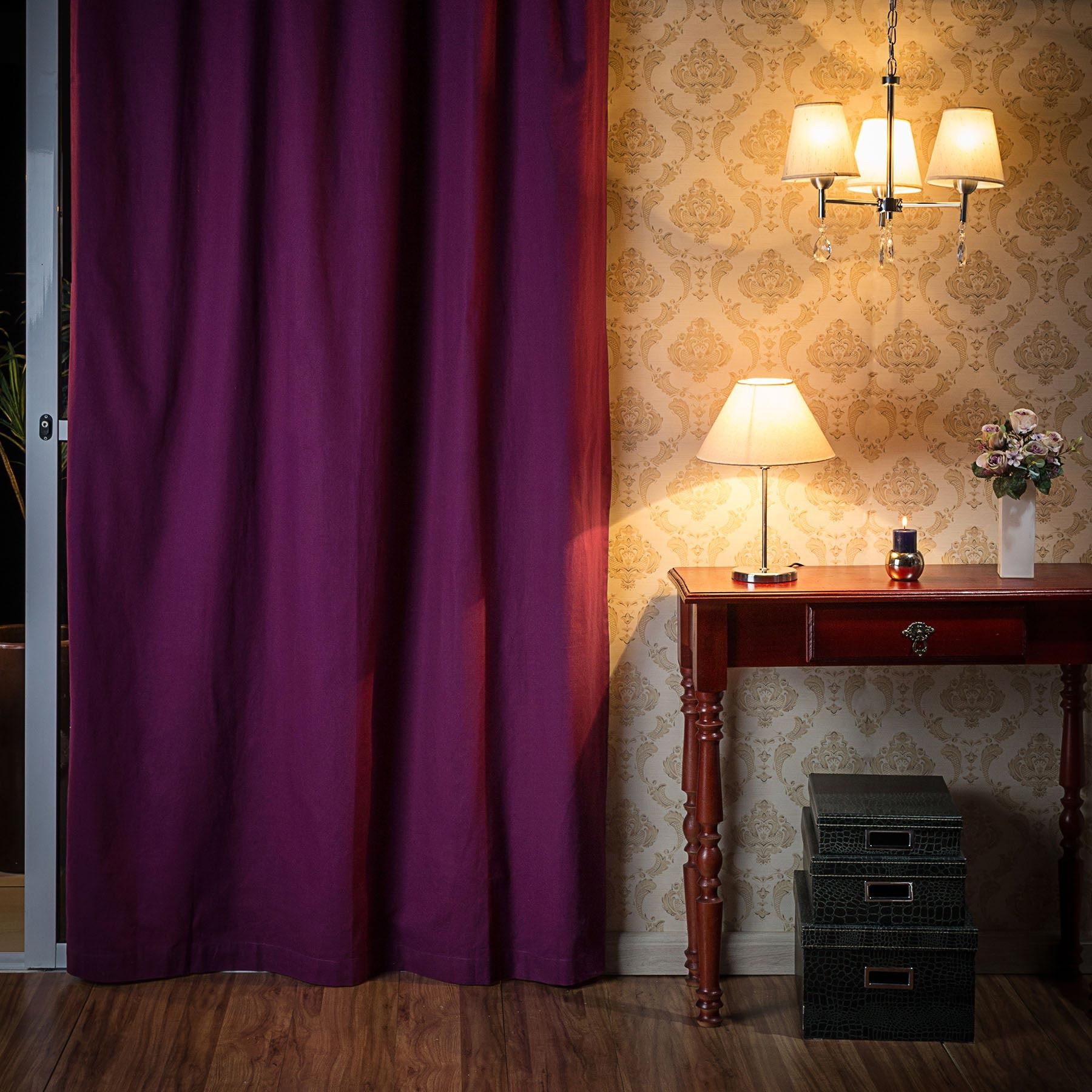 Cortina Cléa Violeta 1,40x2,60m