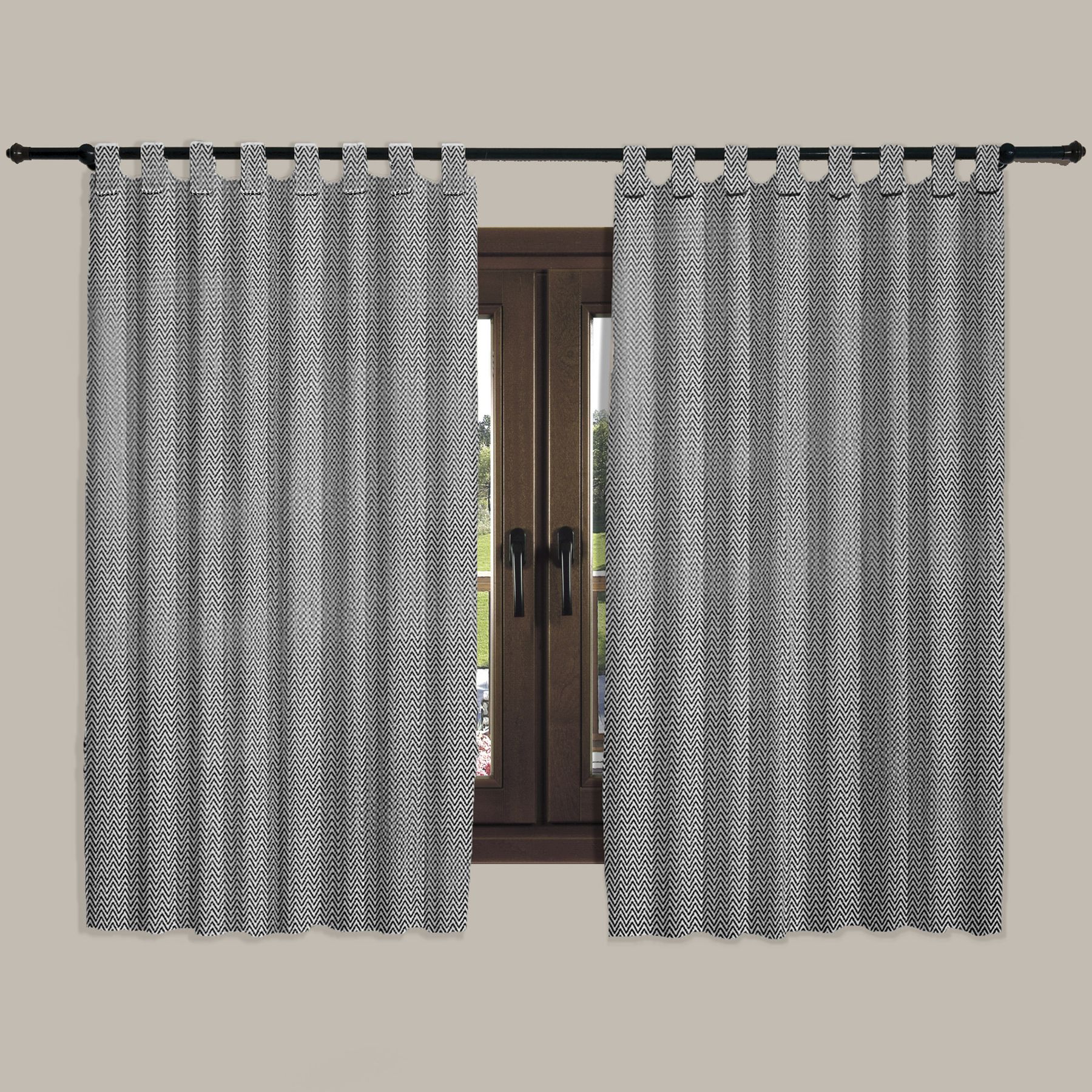 Cortina Missoni Mescla Cinza 2,00x1,80m