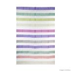 Cortina para box de PVC 180x198cm listras multicolor Komlog