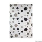 Cortina para box de vinil biodegradável 180x160cm Bolas preta Komlog