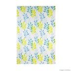 Cortina para box de vinil biodegradável 180x160cm Folhas azul Komlog