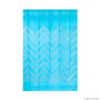 Cortina para box de vinil biodegradável 180x160cm Zig Zag azul Komlog