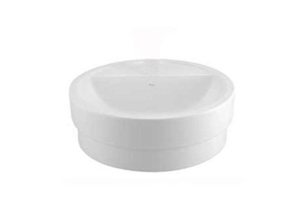 Cuba Cilíndrica de Apoio com 2 Plan. Branco Gelo L90