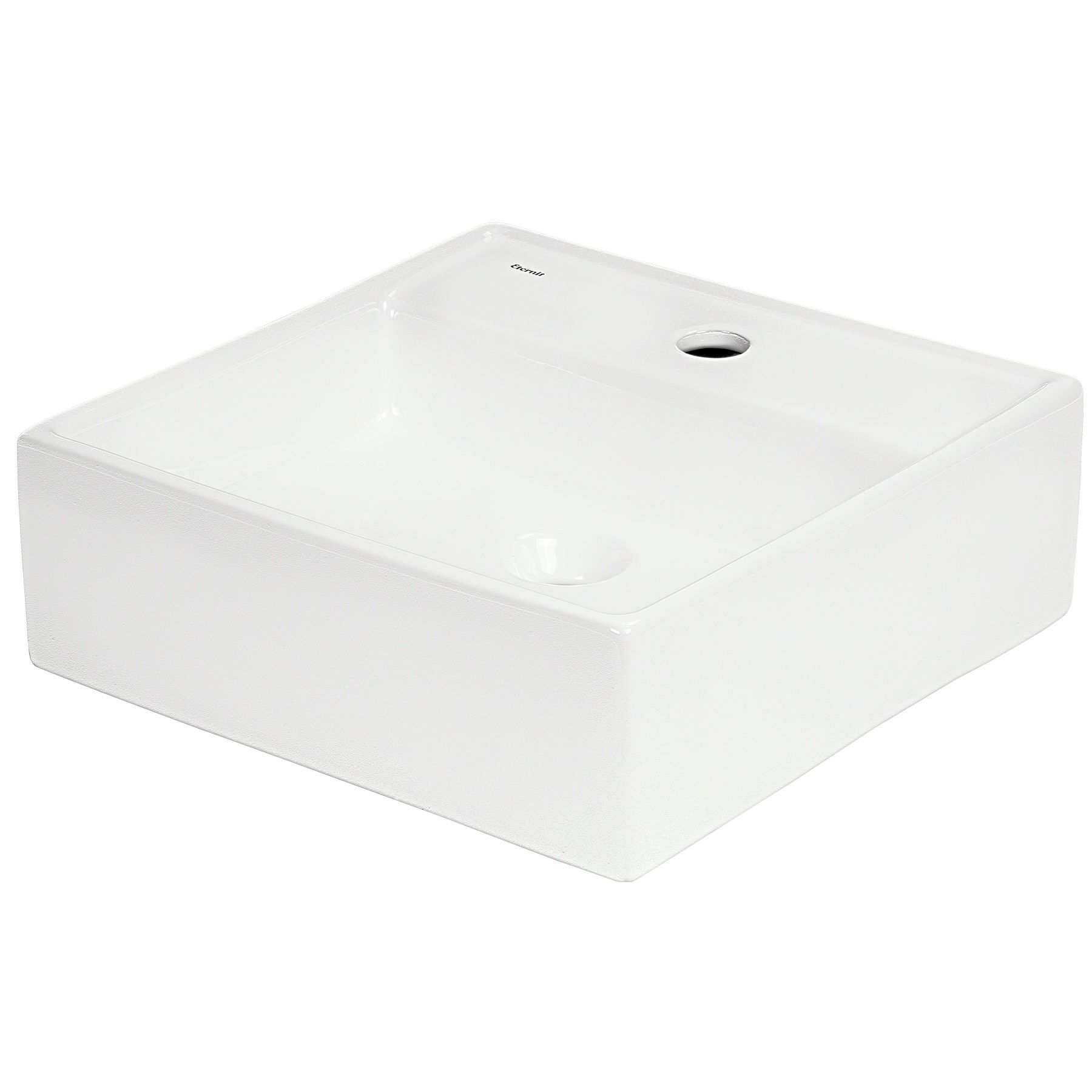 Cuba de Apoio Louça Quadrada Branca 12,5x38x38cm Kubica Eternit