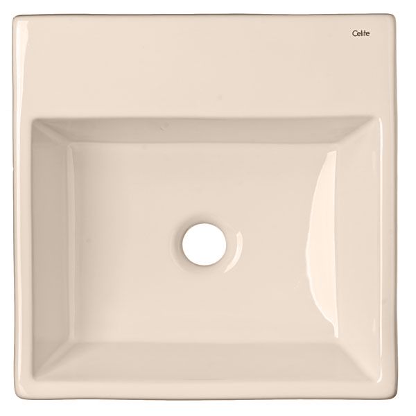 Cuba de Apoio Louça Quadrada Pergamon 15,5x41x41cm Q1 Celite