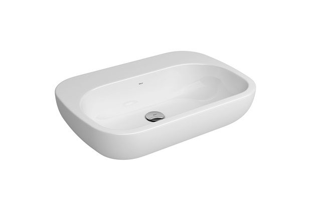 Cuba de Apoio Oblongo Branca 55x27cm