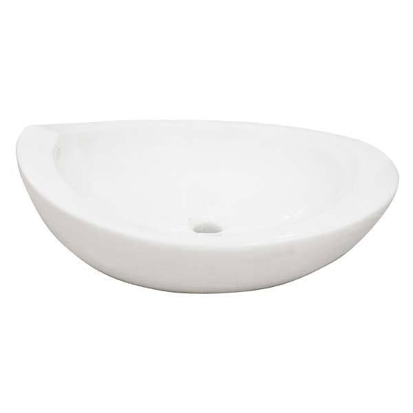 Cuba de Apoio Porcelana Oval Branca 39x59x20,50cm Morphosis Jacuzzi