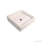 Cuba de apoio quadrada 42,7X42,7X12cm QSM.02 09.9700 branco Ouro Fino