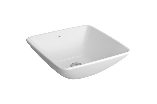 Cuba de Apoio Quadrada Branco Gelo