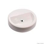 Cuba de apoio redonda 43X12cm com mesa RCM.08 09.9695 branco Ouro Fino