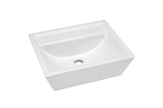 Cuba de Apoio Retangular 46x39cm Branca Ica3