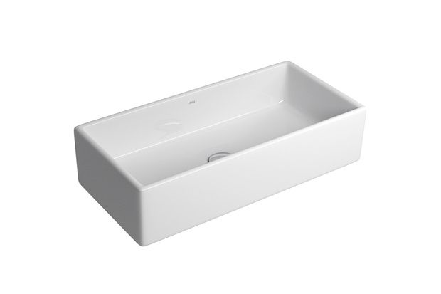 Cuba de Apoio Retangular Branco Gelo