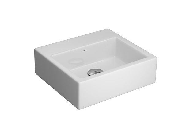 Cuba de Apoio Retangular Pequena Branca 35x31,5cm