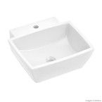 Cuba de apoio Suíte 44,5x45cm com mesa branca Incepa