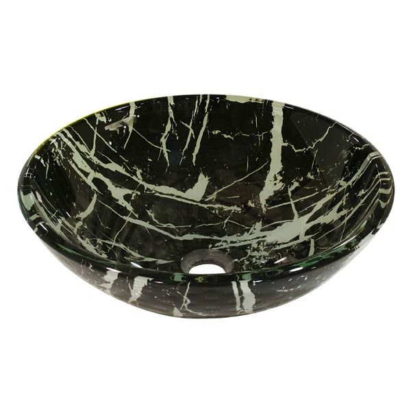 Cuba de Apoio Vidro Redonda Verde 42x42cm Torreon Importado