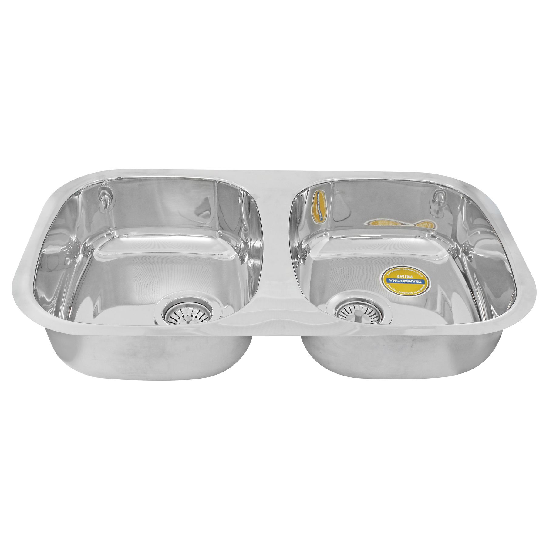 Cuba de Cozinha Dupla 15,2x44,6x76,8cm Tramontina