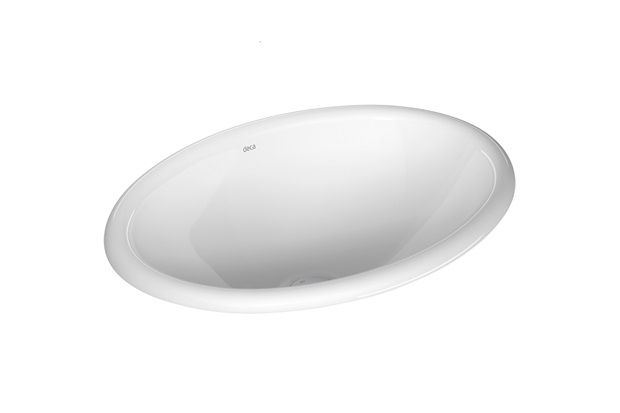 Cuba de Sobrepor Oval Branco Gelo