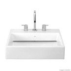 Cuba de sobrepor retangular 55x45 com mesa e válvula oculta gelo Icasa