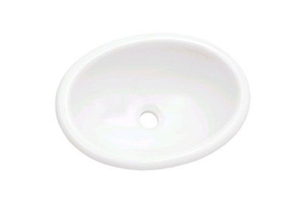 Cuba Oval de Sobrepor 44x32cm Branca L66