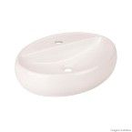 Cuba para banheiro de apoio oval 49X38cm com mesa ICA11 00 branco Icasa