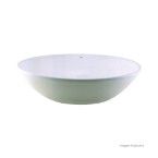 Cuba para banheiro de apoio oval 50x37cm L68 gelo Deca