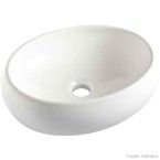 Cuba para banheiro de apoio oval ICA9 40x30cm branca Icasa