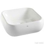 Cuba para banheiro de apoio quadrada branca Icasa