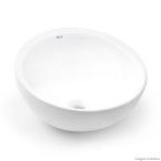 Cuba para banheiro de apoio redonda 38cm Bol branca Roca